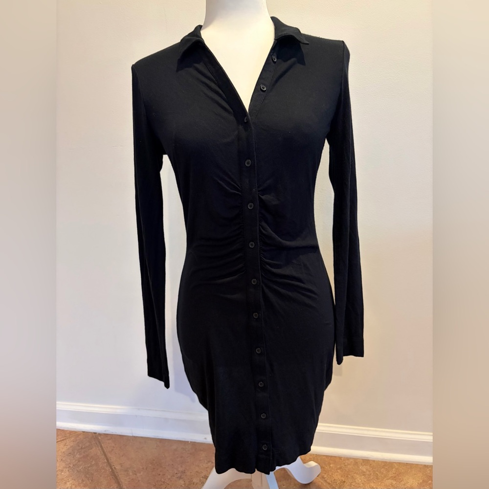 Jessica Simpson Women's Cara Ruched Polo Shirtdress - Picture 4 of 7